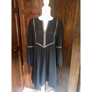 RusttyDustty Black Dress Women's Boho‎ Casual , NWT - Black Size Large